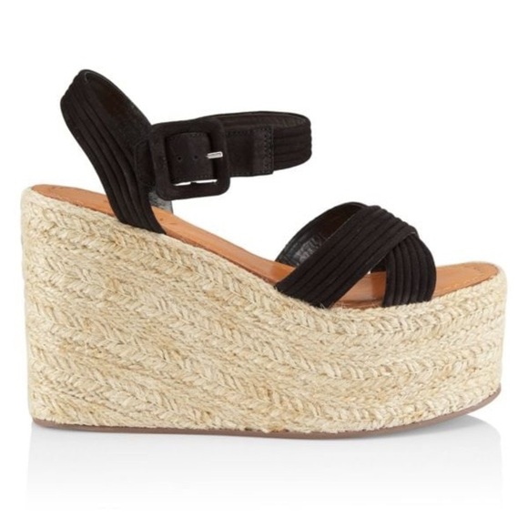 SCHUTZ Blisse Suede Wedge Sandals Espadrilles Sz 11B - Picture 2 of 10